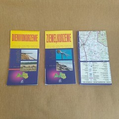 Three full-colour maps of Latvia