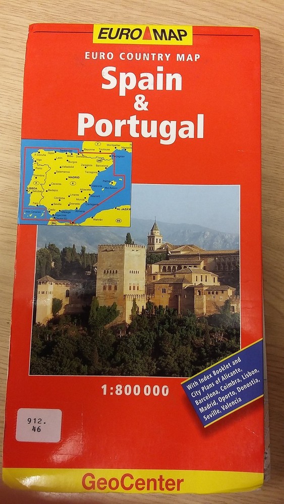 Spain And Portugal: Euro Country Map: GeoCenter Map (M16)