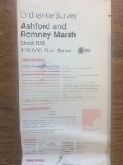 Ashford & Romney Marsh Kent England OS Landranger GB Map 1:50000 First Series
