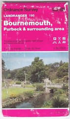 ORDNANCE SURVEY LANDRANGER MAP: BOURNEMOUTH, Purbeck & surrounding area