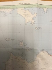 1994 Ordnance Survey Pathfinder Map 4 HU59/69 Fetlar North ( Shetland Islands )
