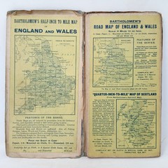 Bartholomews New Reduced Survey Map Tourists & Cyclists Ayr & Cydesdale on Cloth