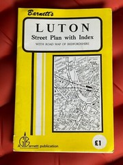 Vintage Barnett’s Luton Area Street Plan with Index, 1970’s
