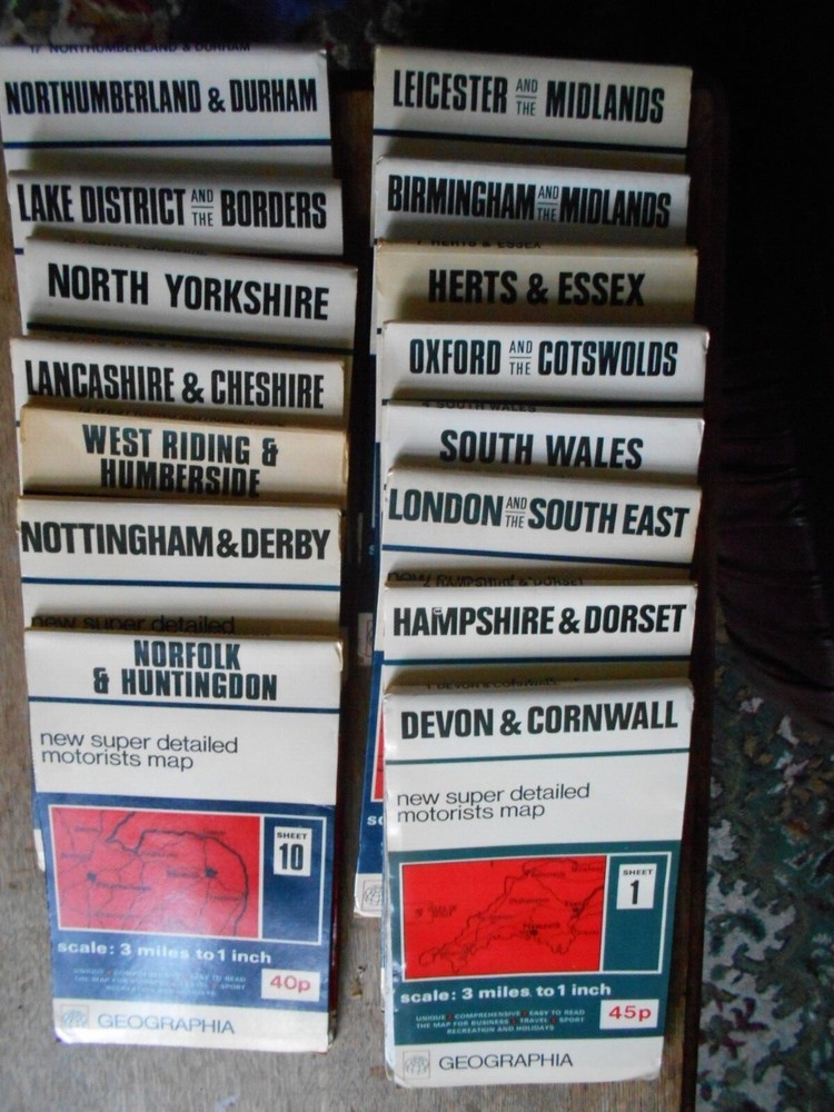 Geographia new super detailed motorists maps each map 3.20