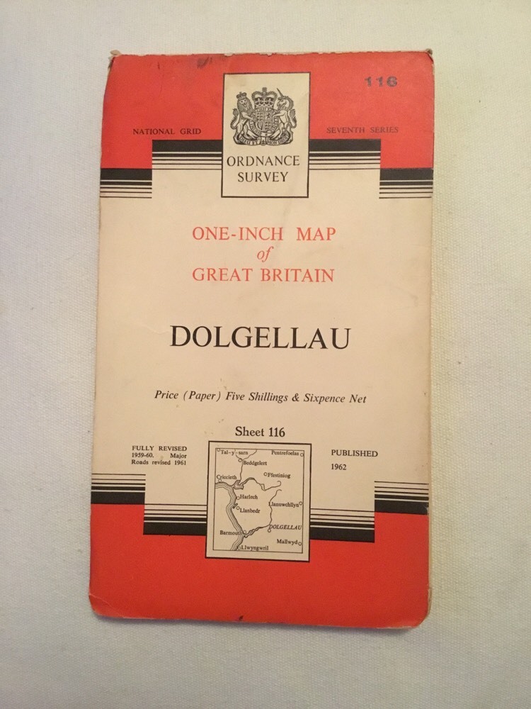 1962 Ordnance Survey Seventh Series One Inch Dolgellau Map Sheet 116