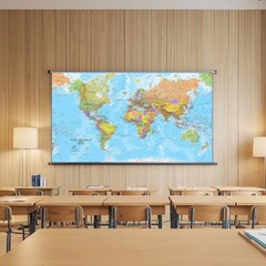 WORLD Map Educational Poster Poster Print Mural Decor 18*29inch/46*73.6cm