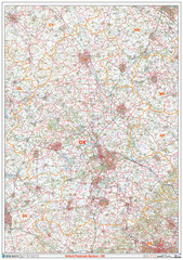 (G18) Map of Oxford OX Postcode Sectors, Poster of Oxford Postcodes