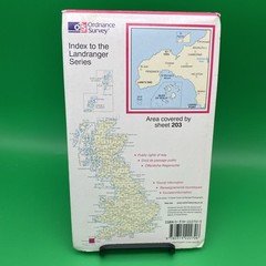 OS Ordnance Survey Landranger Map Sheet 203 Land’s End & Isles of Scilly – 1997