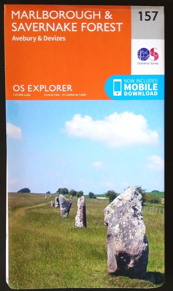 Ordnance Survey Explorer Map 157: Marlborough & Savernake Forest (2015).