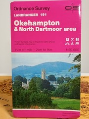 Ordnance Survey, Landranger map 191 Okehampton & North Dartmoor area, acceptable