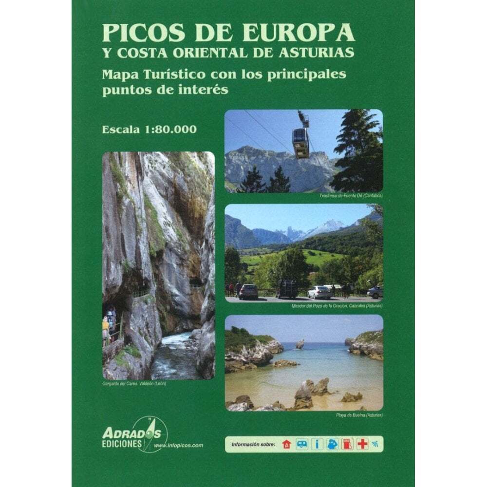 Picos de Europa Y costa Oriental de Asturias by Adrados Ediciones walking hiking