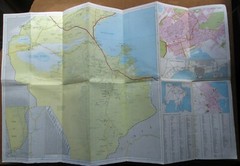 Tunisie / Tunisia 1984 Road Map Arabic English French German Editions Tanit