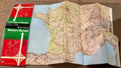 1990’s Vintage Rand McNally Western Europe Road Map Freytag and Berndt Wien