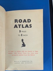 “Road Atlas of Great Britain” (c.1940) – WWII Maps Order | Original Dust Jacket