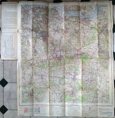 London S. E. Ordnance Survey Map 1970 171 Paper One Inch Sevenoaks Vintage south