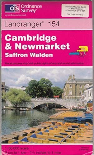 Cambridge and Newmarket, Saffron Walden … by ordnance-survey Sheet map, folded