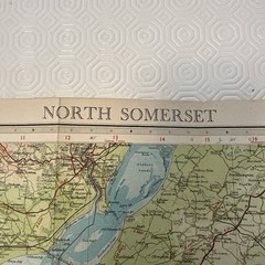 Vintage Bartholomews Revised Half Inch Contoured Maps North Somerset Sheet 7