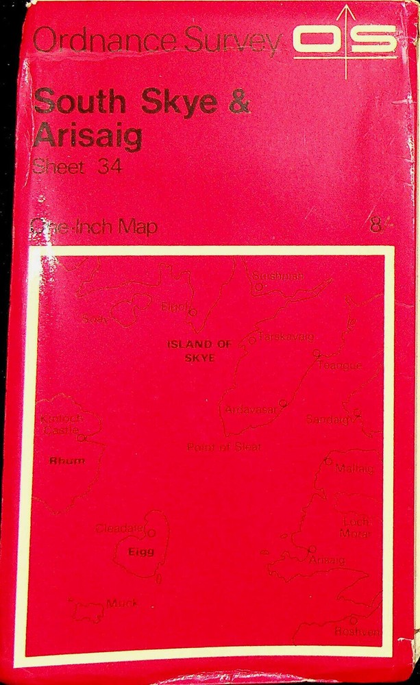 Ordnance Survey One-Inch 7th Series Map – Sheet 34 – South Skye & Arisaig