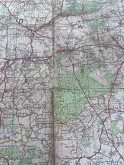 VINTAGE Ordnance Survey One-Inch Map, Sheet 171: London S.E. (1970s). Delicate.