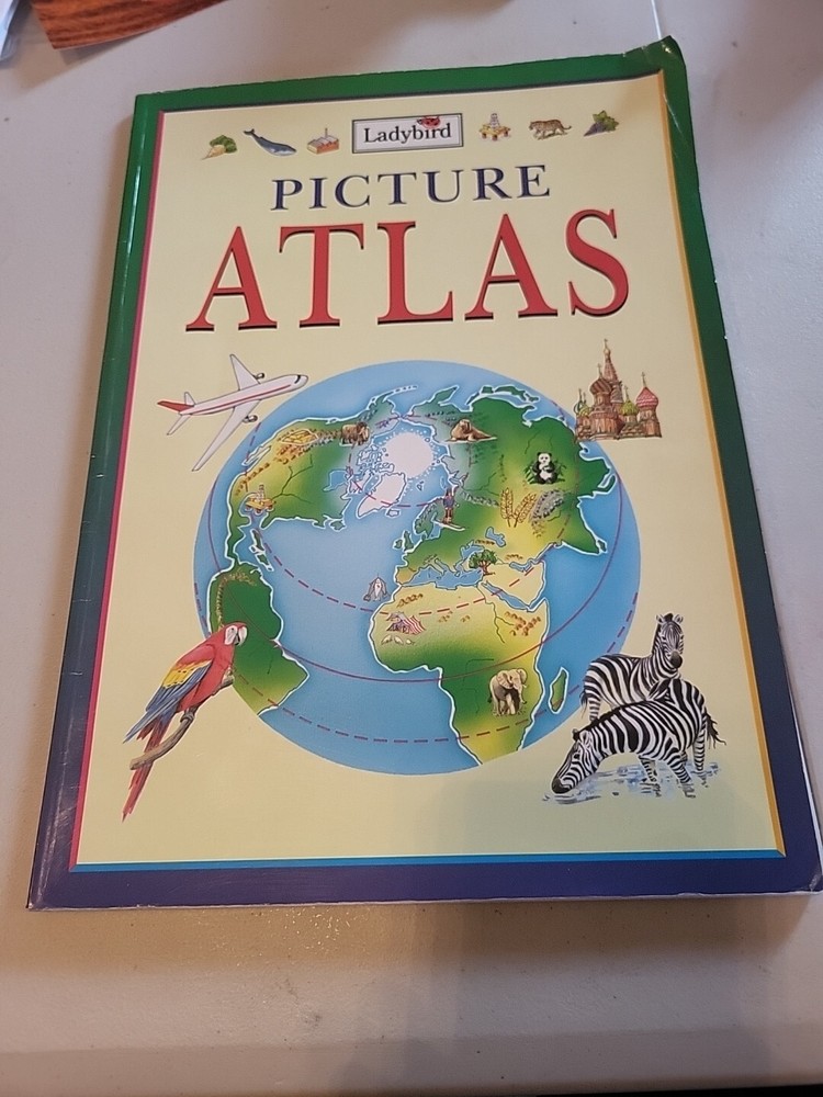 Picture Atlas of the World, Ladybird Books 1992 Paperback. 45 Pages