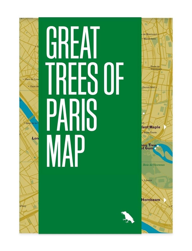 Great Trees of Paris Map by Amy Kupec Larue Folded Book