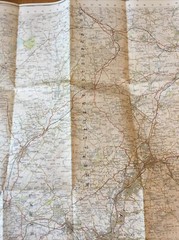 1957 Ordnance Survey One Inch Seventh Series Map 95 Blackburn And Burnley
