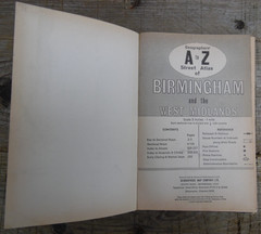 Rare Vintage Geographers’ A To Z Birmingham & West Midlands Maps Hardback