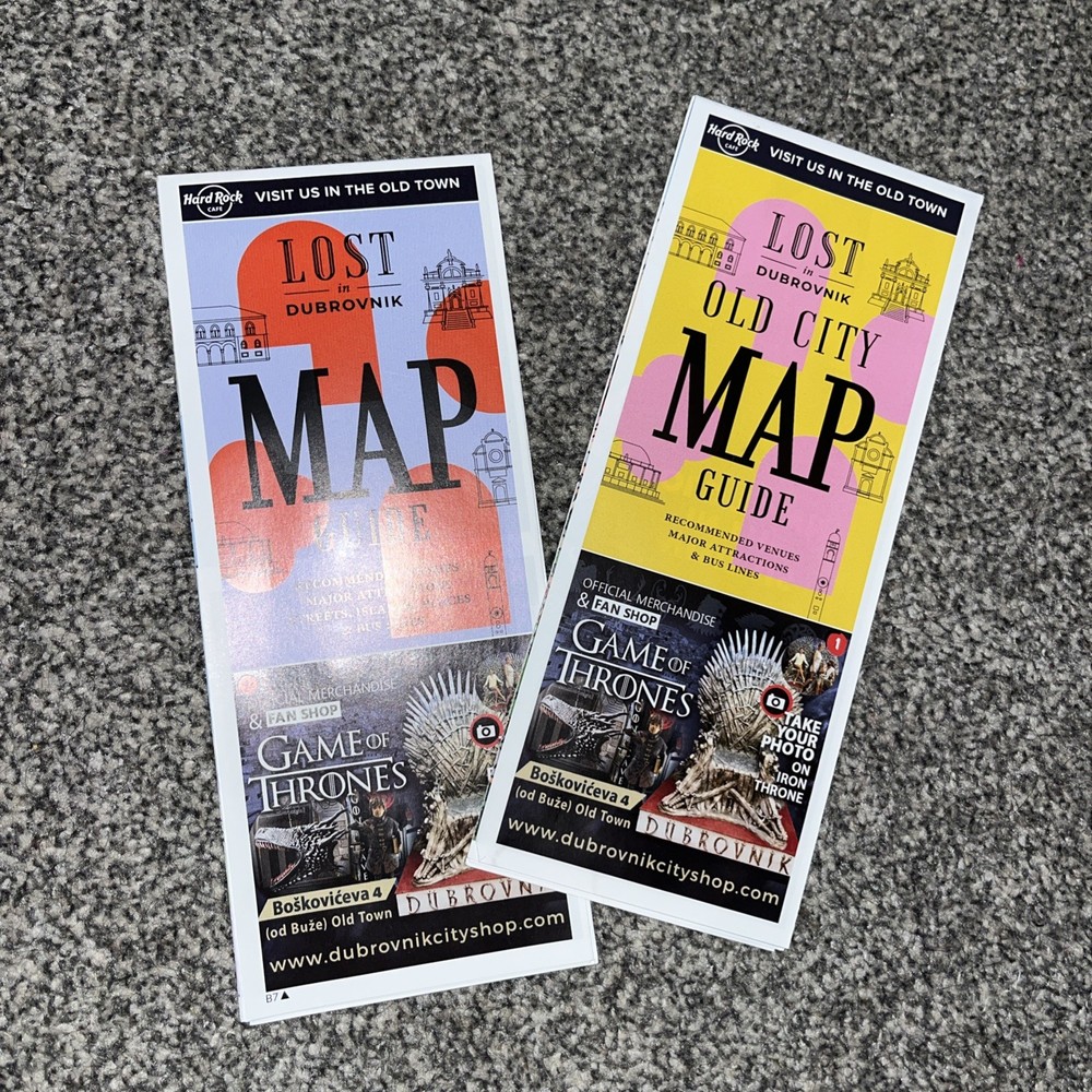 Dubrovnik Croatia City Maps Game Of Thrones New