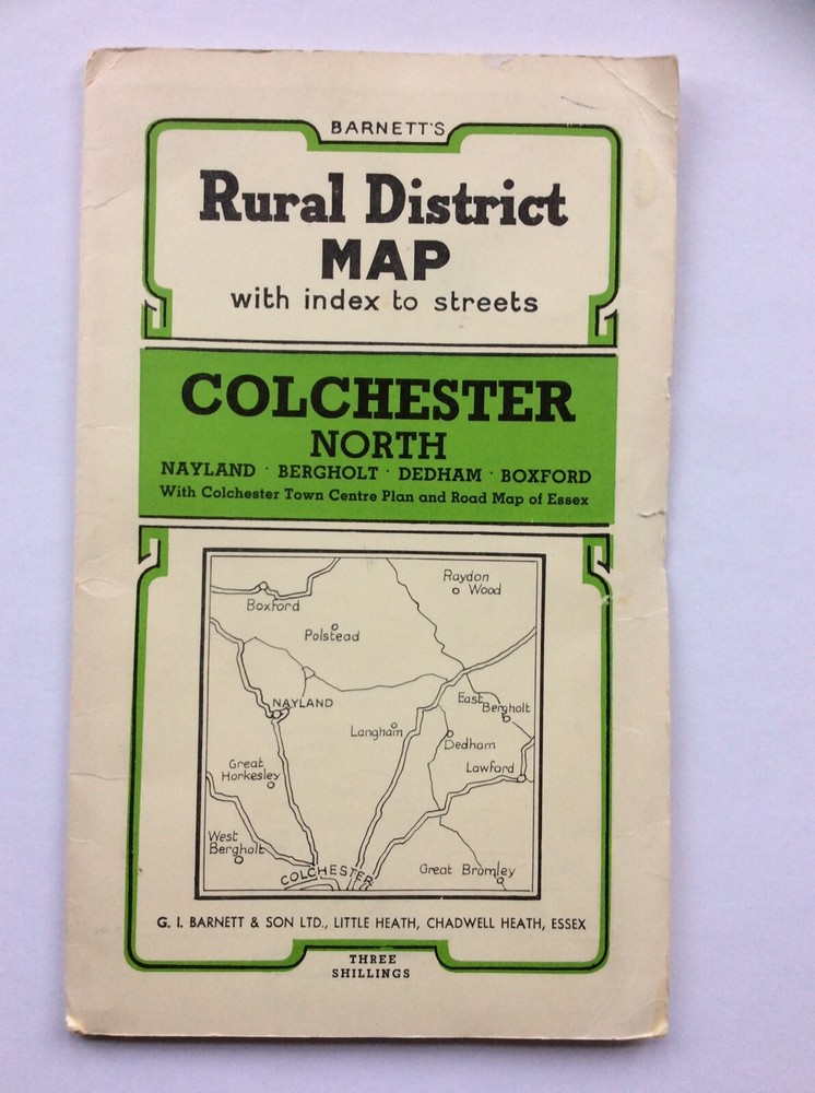 Vintage Barnett’s Rural District Map of Colchester North