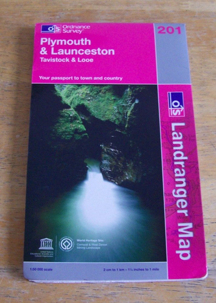 Ordnance survey Landranger map 201 Plymouth & Launceston, 2008