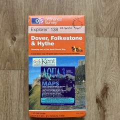 Ordnance Survey Explorer 1:25,000 Sheet 138 Dover, Folkestone & Hythe 1998