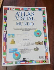 Large Atlas Visual Del Mundo Ex Lib HC Vintage