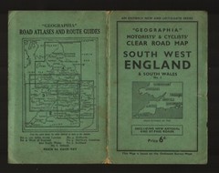 Geographia Motorists & Cyclists Clear Road Map No.2 South West England & S Wales
