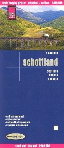 SCOTLAND 1:400,000 TRAVEL MAP, WATERPROOF, GPS-COMPATIBLE By Reise Knowhow *NEW*