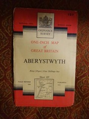 OS Map ABERYSTWYTH TALYBONT TOWYN ABERDOVEY DEVIL’S BRIDGE CARDIGAN BAY 1952