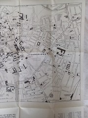 Vintage Barnett’s Street Plan of Cambridge City Tourist map 1970s/80s