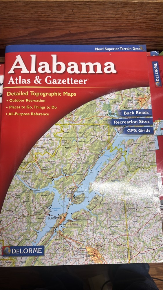 DeLorme AL Atlas & Gazetteer Topo Maps Back Roads GPS