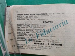GUIDA DI GENOVA, ANNI 20 PUBBLICITA’ DELLA FIDUCIARIA