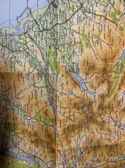 The LAKE DISTRICT – Bartholomew National Map Series No 34 – 1976 Ulverstone