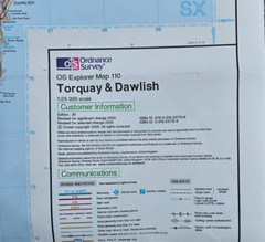 Torquay & Dawlish O S Explorer Map 1:25,000 Folded and cover