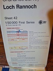 Loch Rannoch Ordance Survey map Sheet no 42 (special library edition)