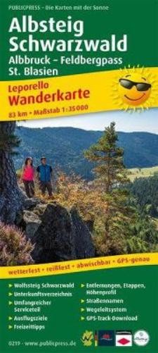 Freytag-Berndt Albsteig, Black Forest, Albbruck – Feldmountain (Map) (UK IMPORT)