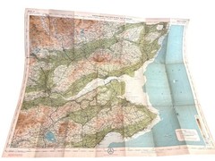 4 Bartholomew’s Tourist & Cyclists Reduced Survey Maps 1900-1930’s on Cloth