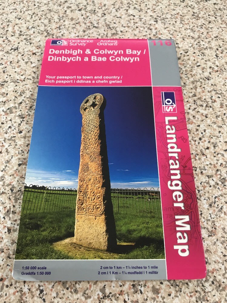 Ordnance Survey Map Landranger 116 – Denbigh & Colwyn Bay