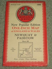 OS Ordnance Survey 1″ New Popular Edition 185 Newquay & Padstow – 1946 on cloth