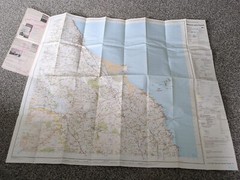 OS Ordnance Survey Landranger Map Sheet 75 Berwick upon Tweed area – 1991