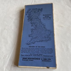 Vale of Severn Vintage Bartholomew’s Half-Inch Contoured cloth Map Sheet 18