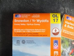 A PAIR OF ORDNANCE SURVEY EXPLORER MAPS ~ OL17 & OL18