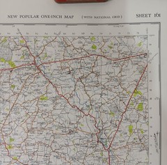 Ordnance Survey Map – London N.E. (1946). 1 Inch = 1 Mile. 73cm x 90cm. VGC