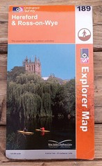 HEREFORD & ROSS-ON-WYE Ordnance Survey Explorer Map Sheet 189 2005 4cm:1km